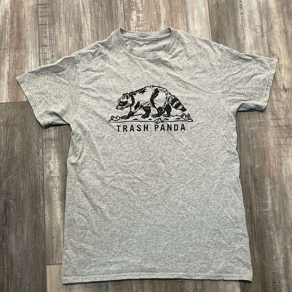 Trash Panda Graphic T Shirt Gray